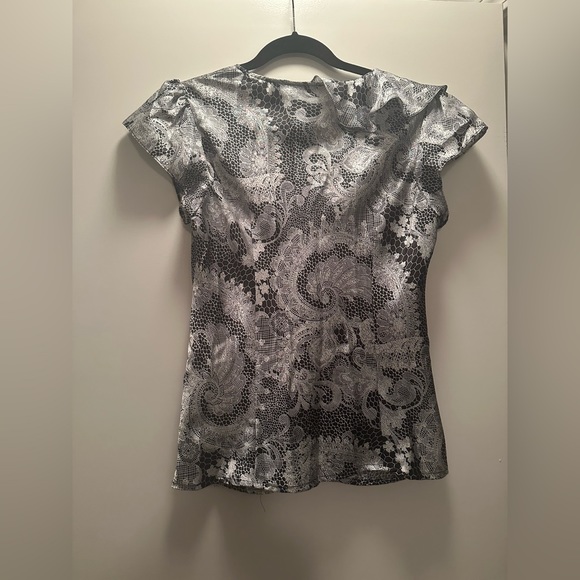 Two Hayley Matthews short sleeve blouses - great for under suit jacket.  Size M - Picture 5 of 5